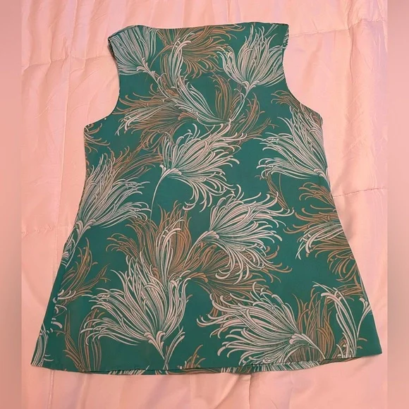 Banana Republic/women’s blouse, size S, green, beige and white - Picture 5 of 5